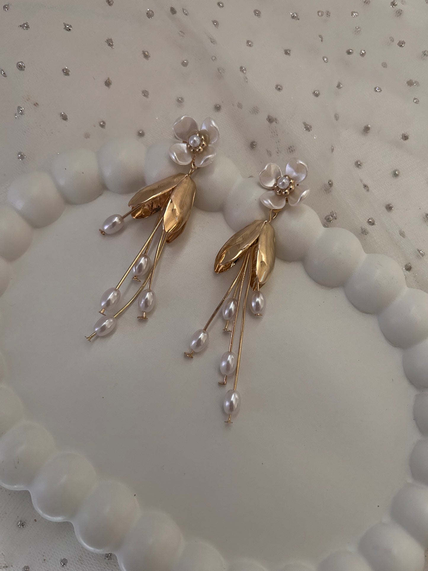 Combo 3 ( Set Of 3 Earrings -Flower, Hoops )