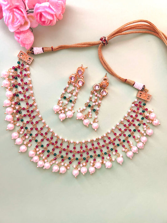 Delicate Elegance Beaded Necklace