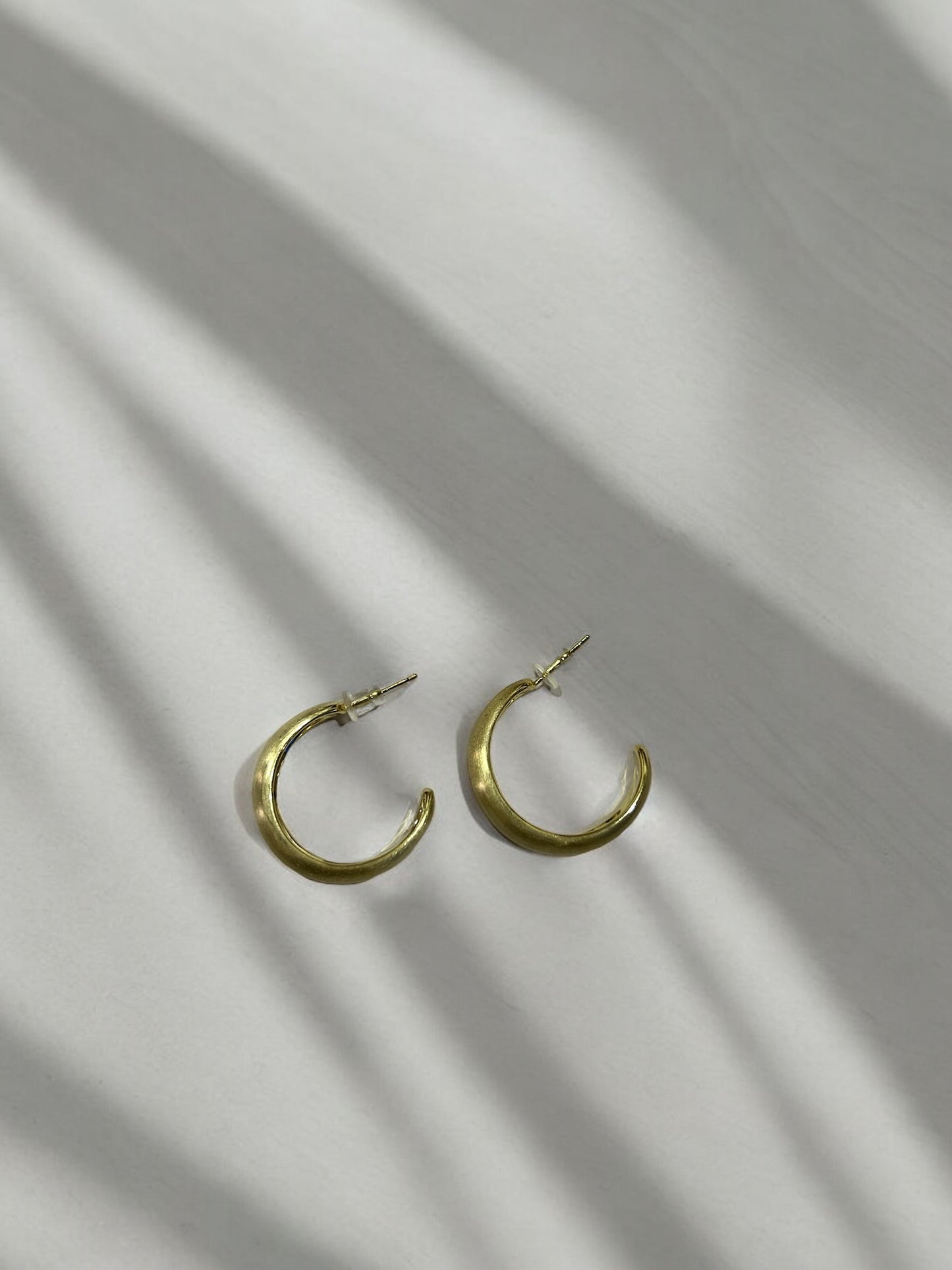 Silver  matte  Hoops