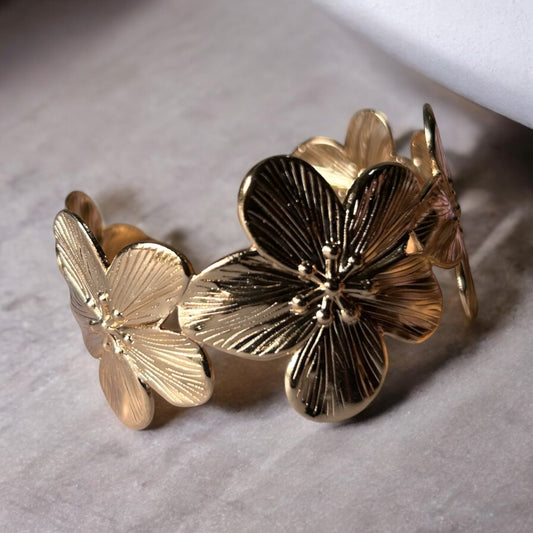 Flower Cuff Bracelet